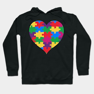 Puzzle Heart Autism Awareness Gift for Birthday, Mother's Day, Thanksgiving, Christmas Hoodie